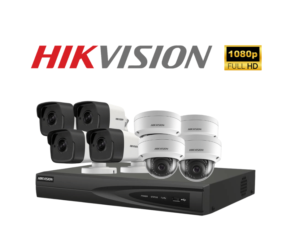 trọn bộ 8 camera hikvision