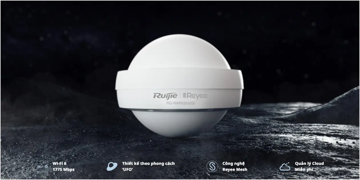 Bộ phát WiFi 6 Ruijie RG-RAP6262(G)