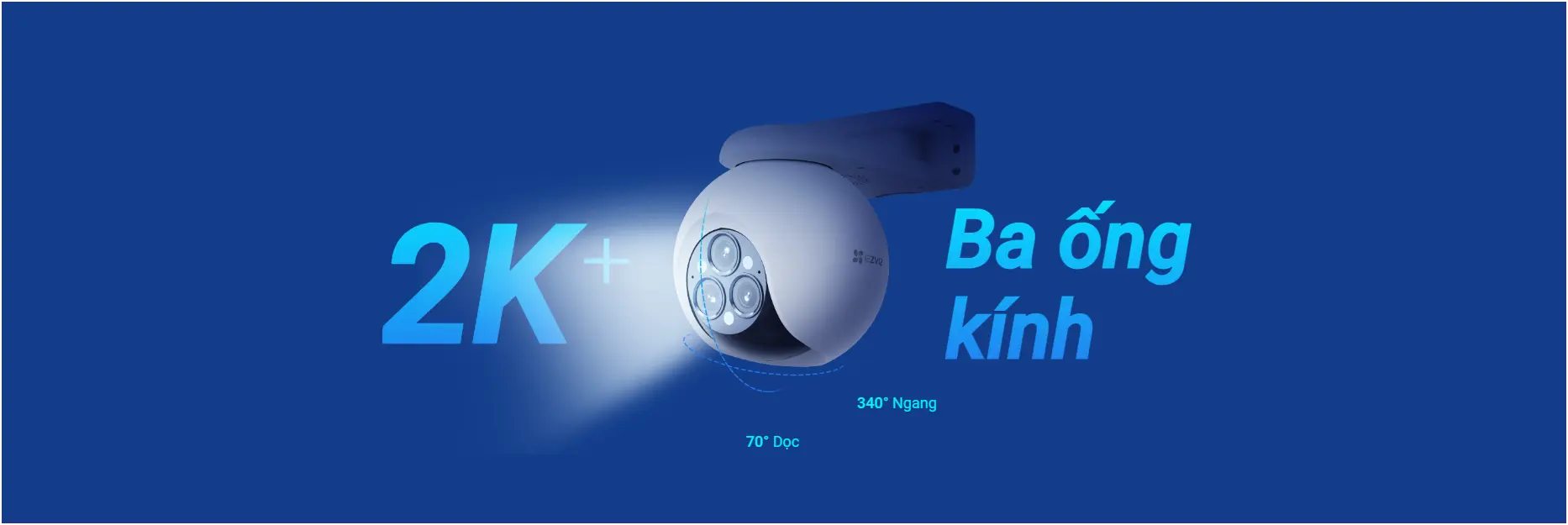 Camera EZVIZ H80F Multi Ba Ống Kính 2K+ 4MP