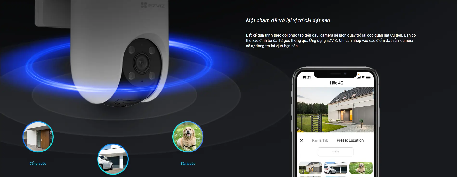 Camera EZVIZ H8C 4G 3MP