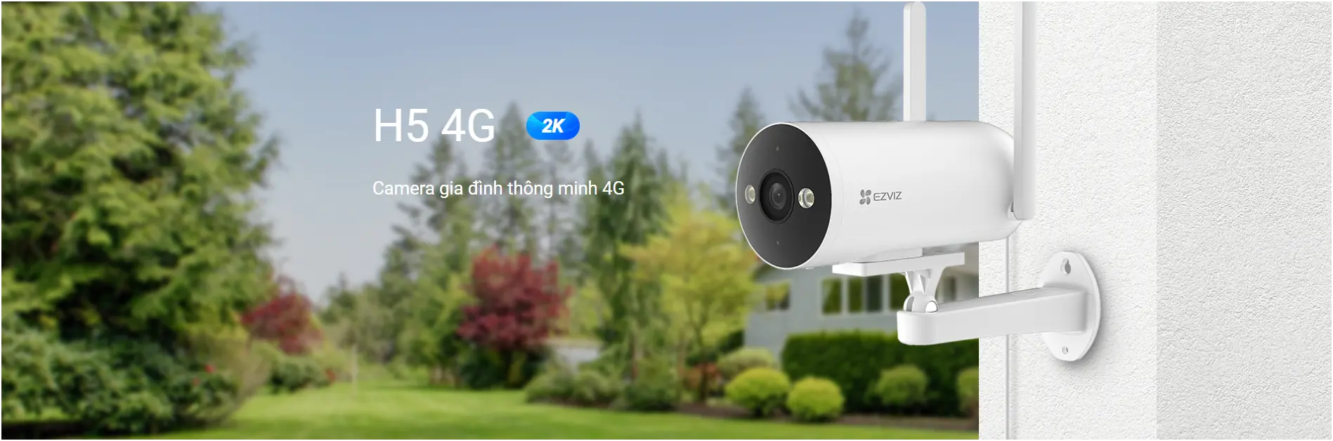Camera WIFI Ngoài Trời EZVIZ H5 4G 2K 3MP