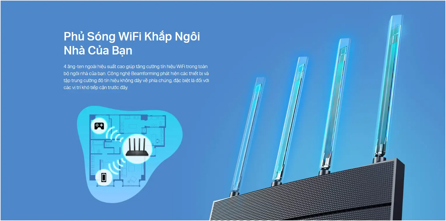 wifi 6 TP-Link Archer AX10 Chuẩn AX1500