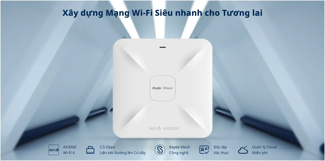 Access point wifi 6 Ruijie Reyee RG-RAP2260 AX3000 Multi-G