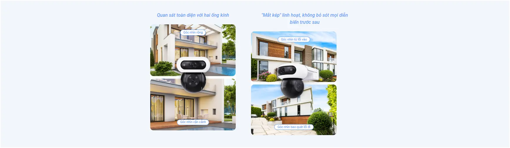 Camera EZVIZ CB90 Dual Kit 2 Mắt Năng Lượng Mặt Trời