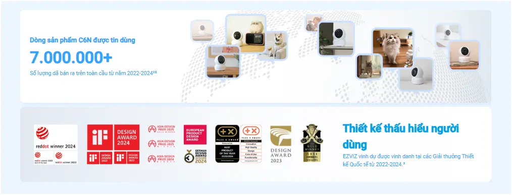 Camera EZVIZ H6C G1 8MP