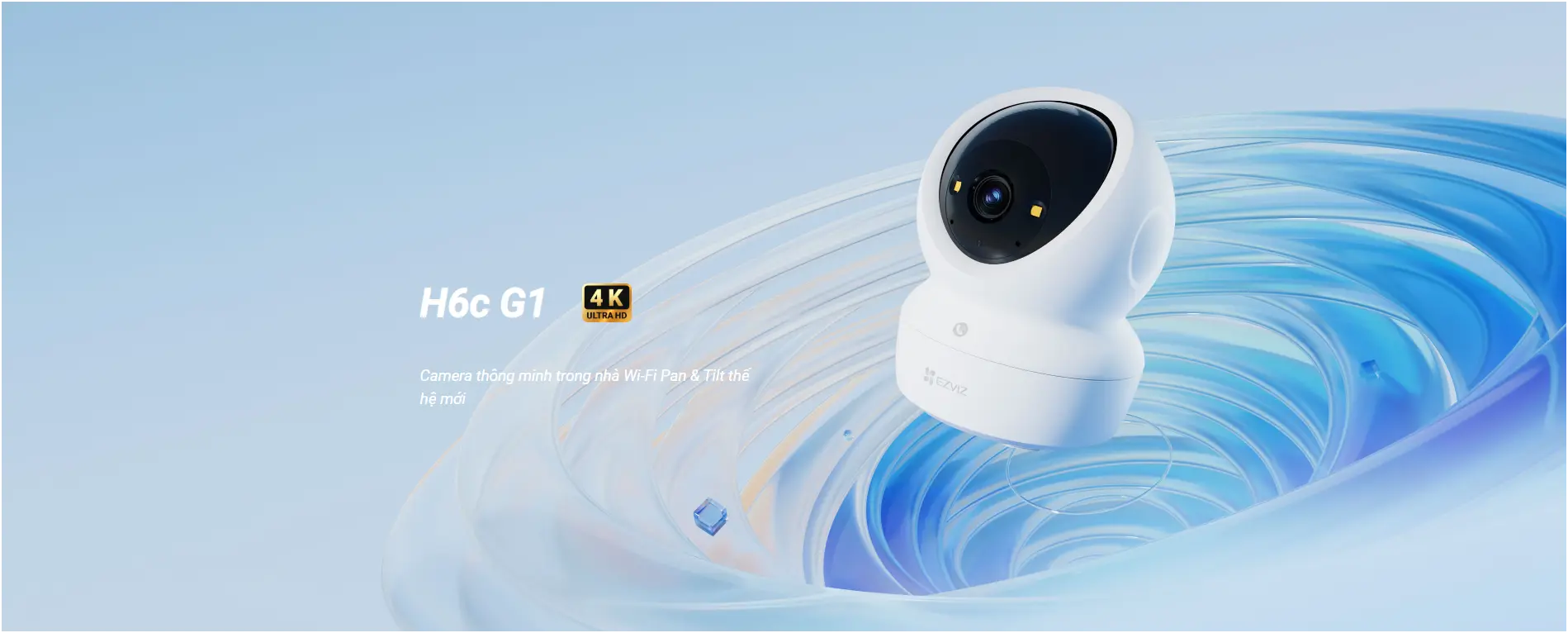 Camera WIFI EZVIZ H6C G1 4K 8MP Quay Quét
