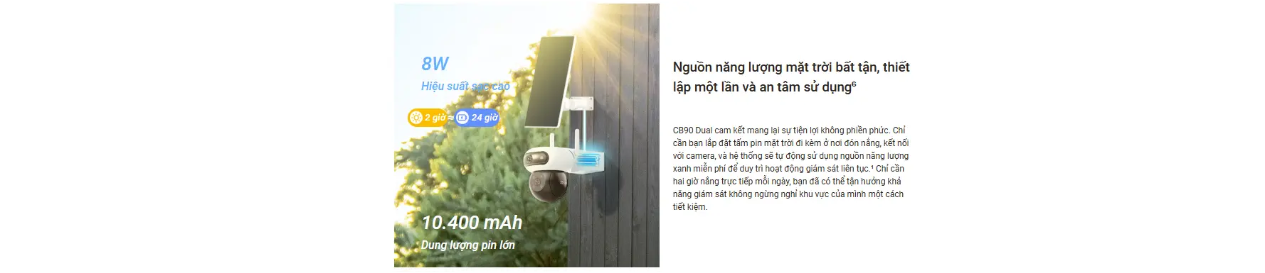 Camera ezviz 2 mắt CB90 dual kit