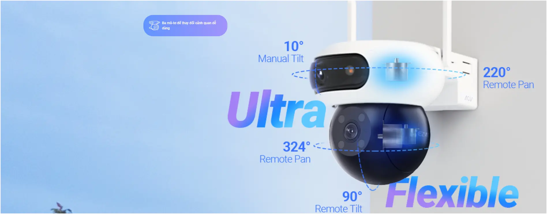 Camera wifi EZVIZ CB90 Dual Kit 2 Mắt