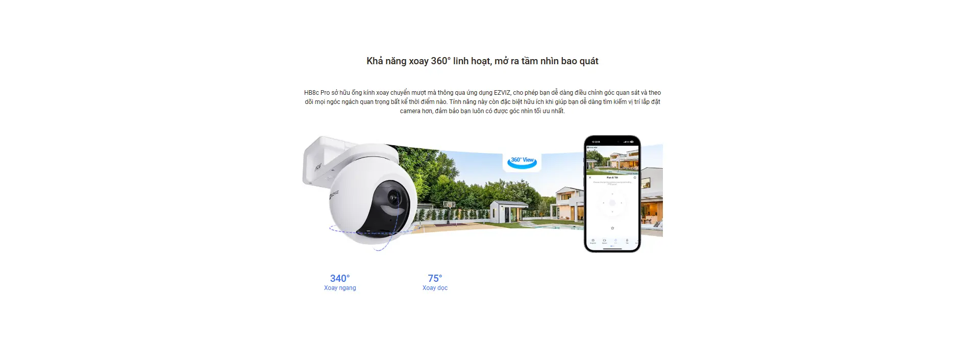 Camera wifi EZVIZ HB8 Pro Kit 4K