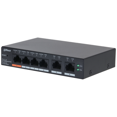 Switch POE DAHUA DH-CS4006-4ET2ET-60