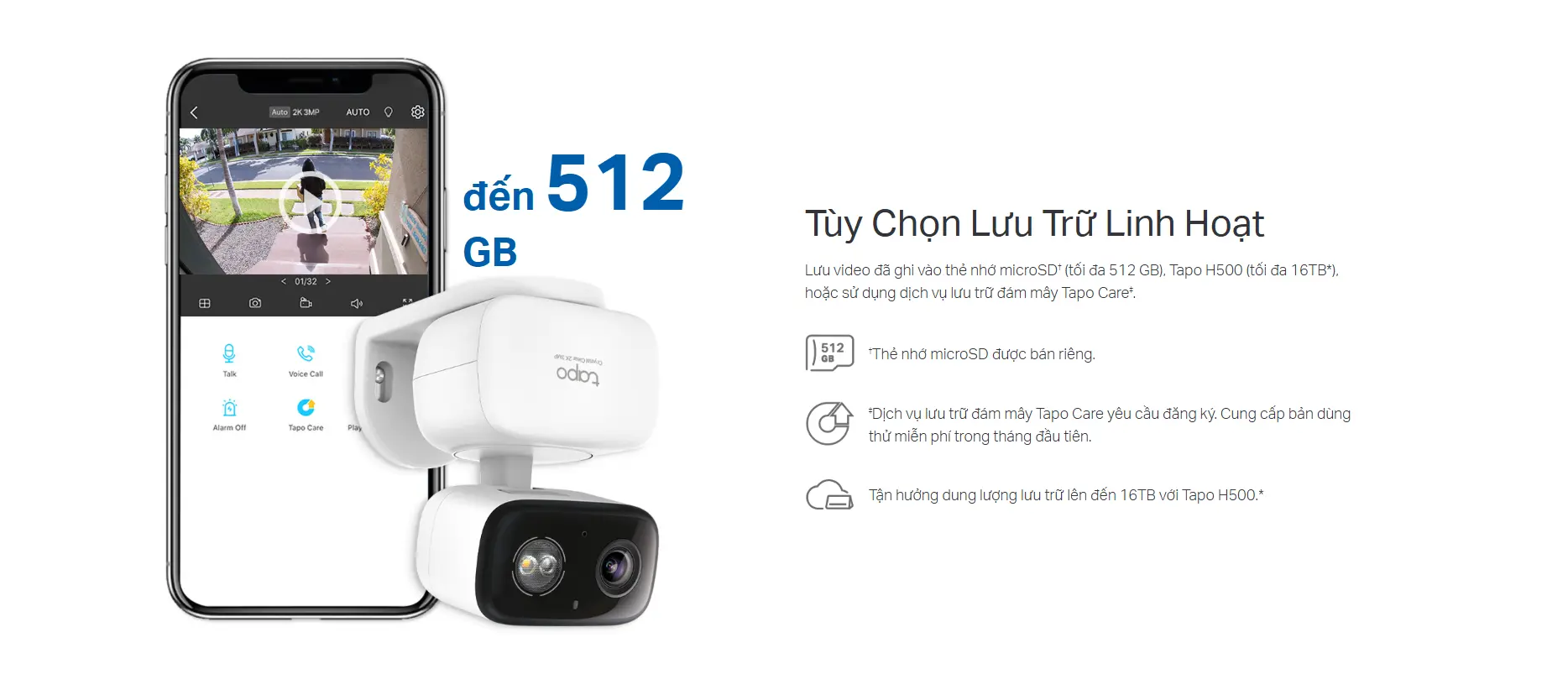 Camera Trong Nhà Tapo C216 2K 3MP Xoay 360