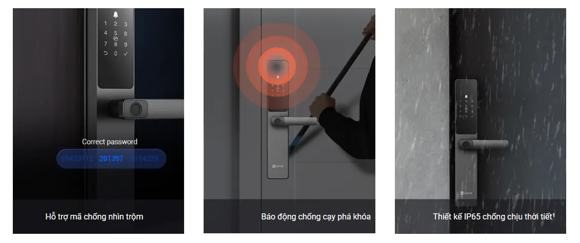 Khóa Cửa EZVIZ DL05 Bảo Mật Cao Điều Khiển Thông Minh Qua Ứng Dụng Di Động