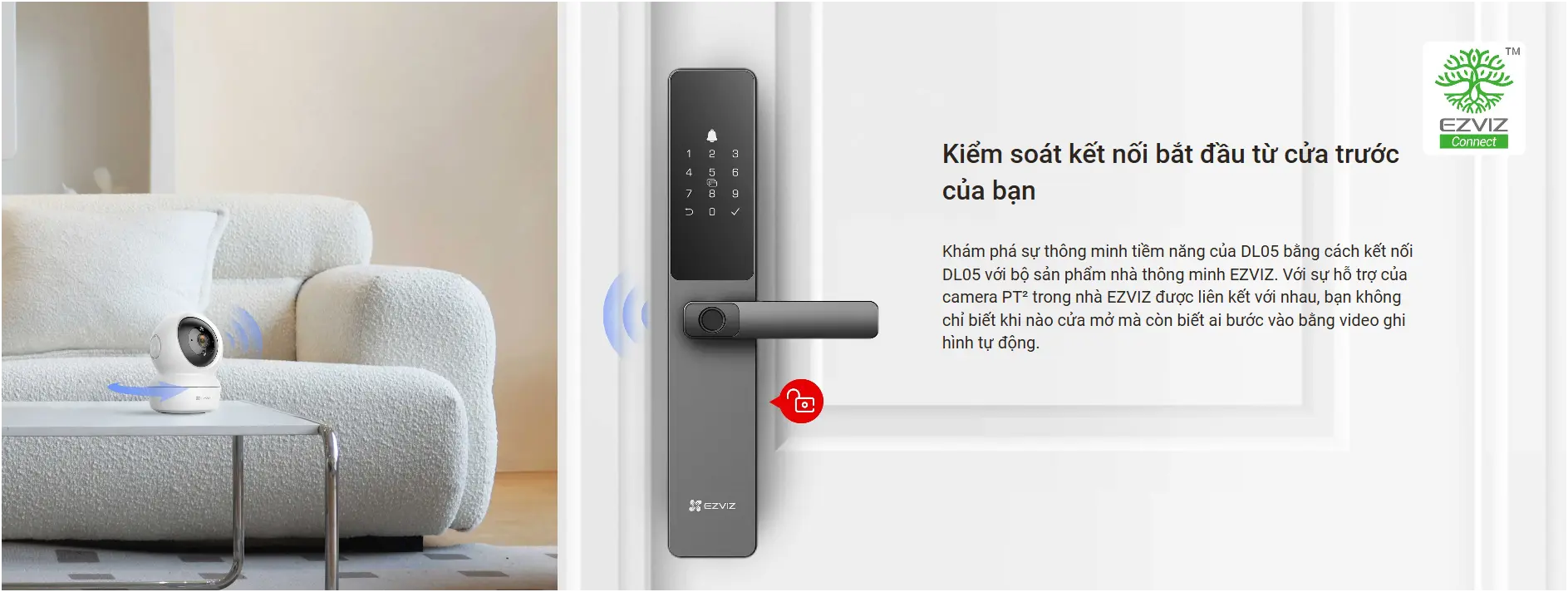Khóa Cửa thông minh EZVIZ DL05 Bảo Mật Cao